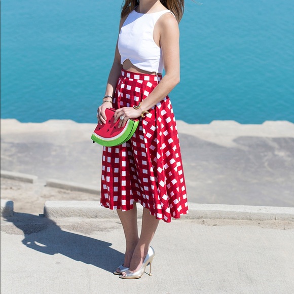 Rare!! Kate Spade Watermelon Clutch - Picture 3 of 15